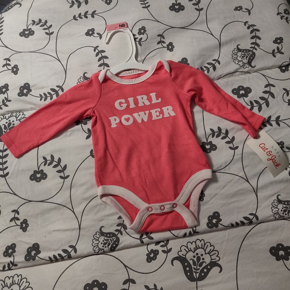 Girl Power Long Sleeve Onsie